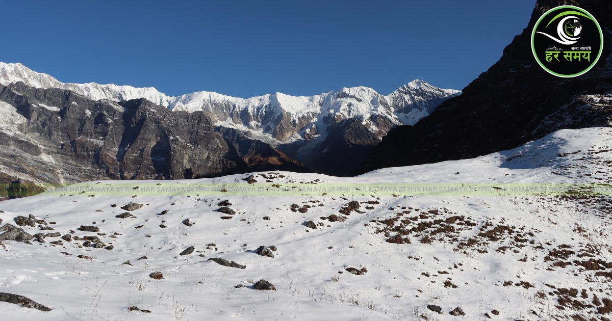 हुम्लामा हिमपात हुँदा जनजीवन प्रभावित